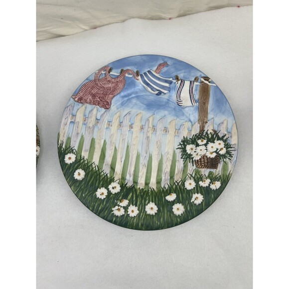 Yankee Candle Laundry Day Jar Topper Shade Plate & Home Sweet Home Candle 14.5oz - Picture 4 of 11